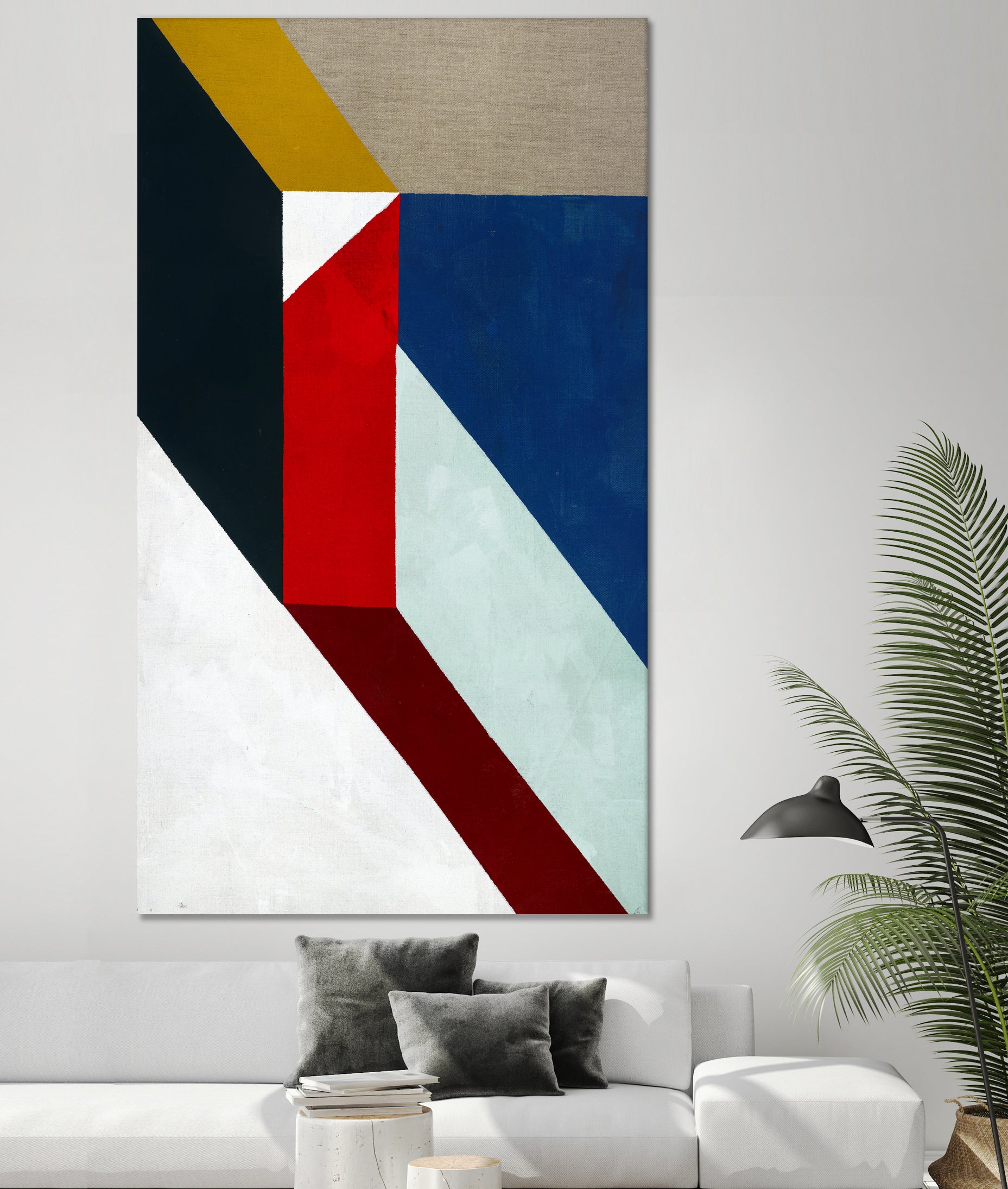 Primary Shapes 1 by STA Studio on GIANT ART - white abstract pattern