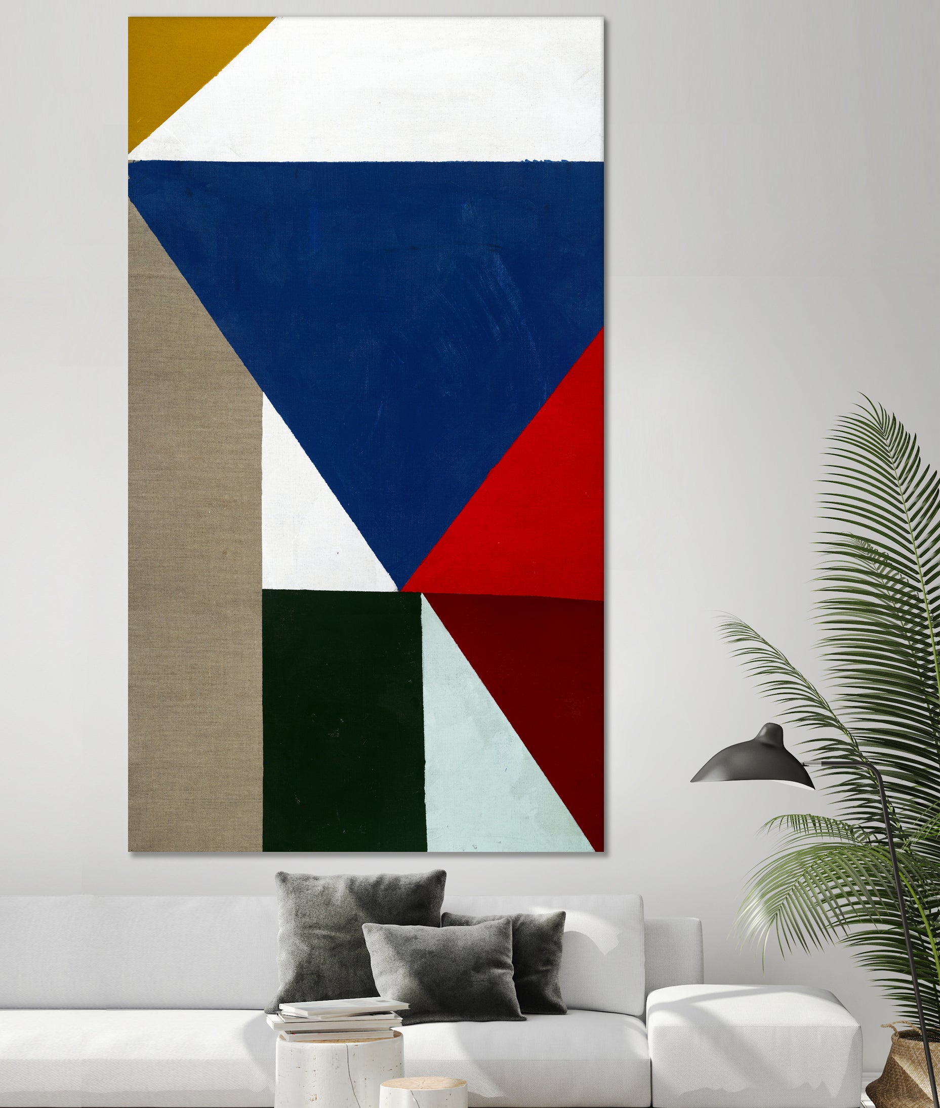 Primary Shapes 2 by STA Studio on GIANT ART - white abstract pattern