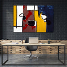 Harbor II by Lee Crew on GIANT ART - yellow abstract pattern