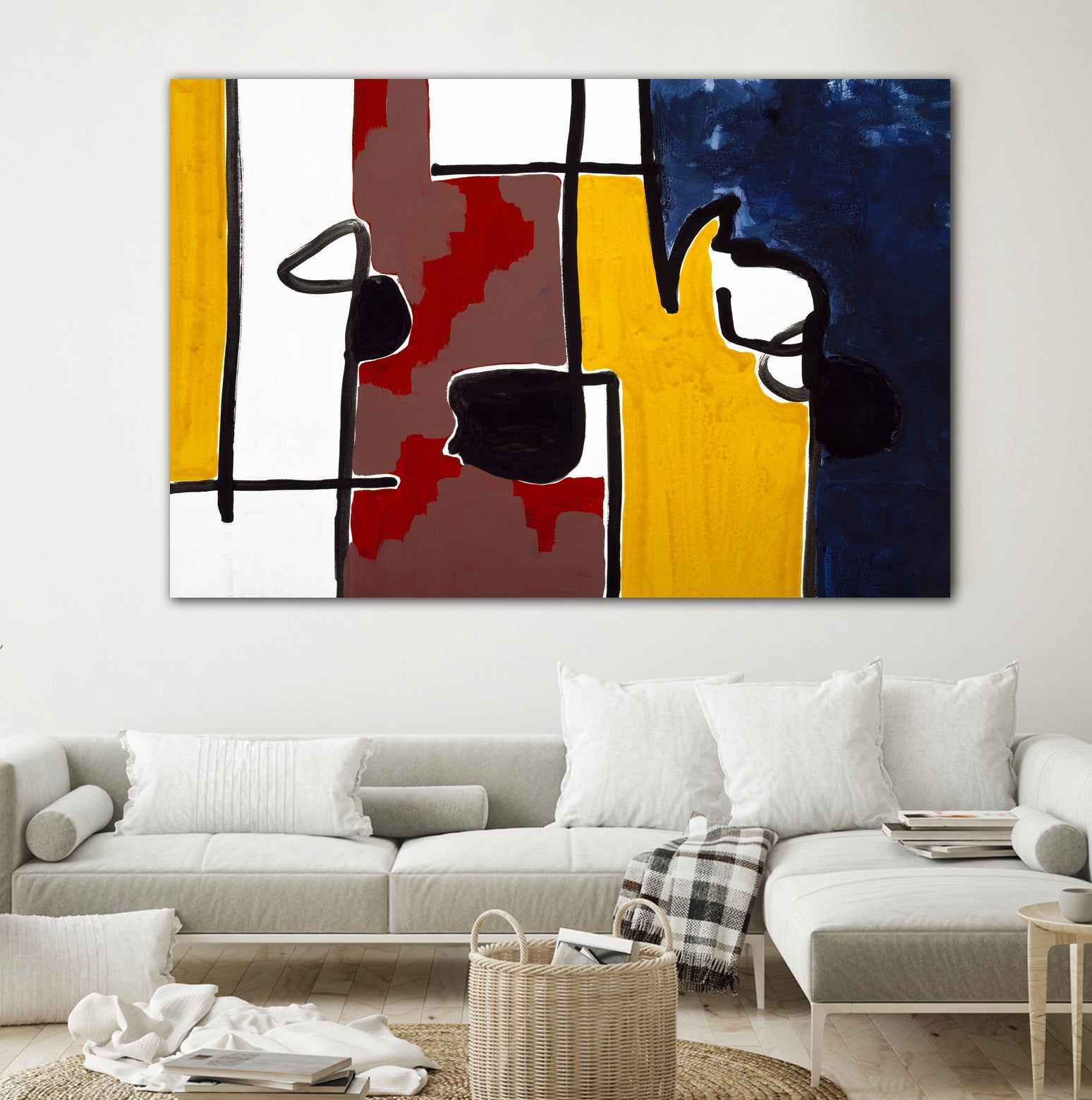 Harbor II by Lee Crew on GIANT ART - yellow abstract pattern