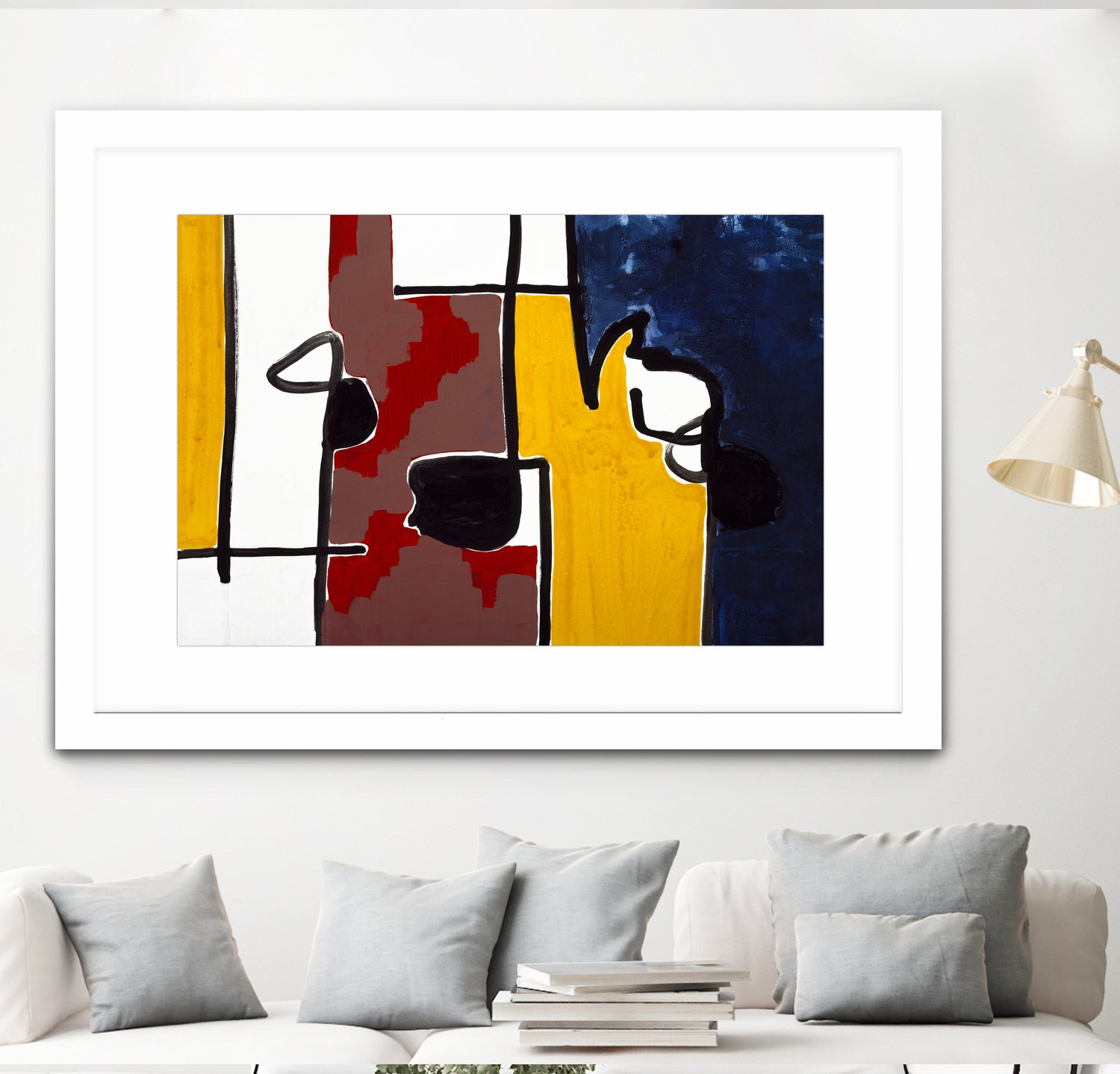 Harbor II by Lee Crew on GIANT ART - yellow abstract pattern