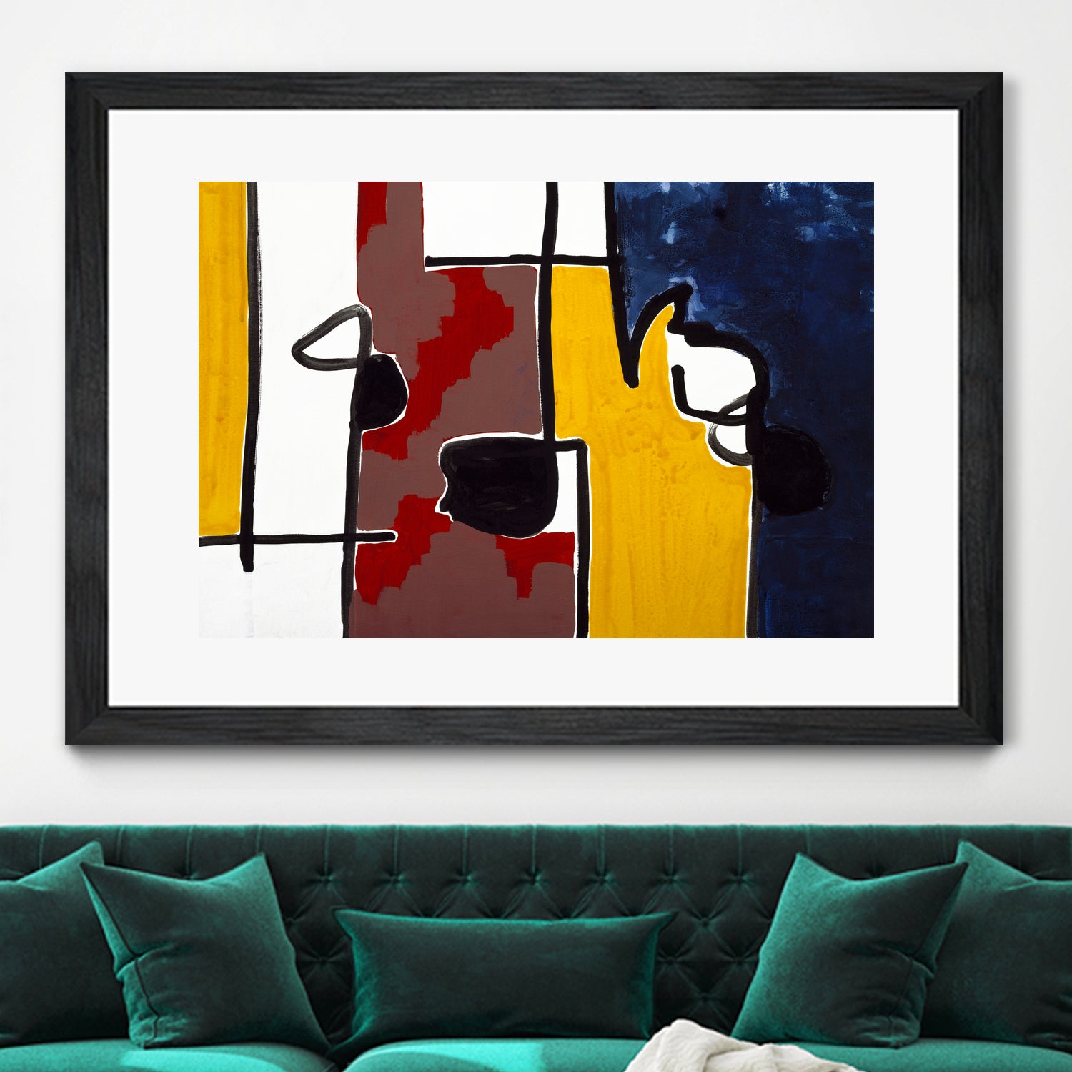 Harbor II by Lee Crew on GIANT ART - yellow abstract pattern