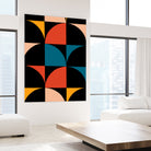 Monochrome Patterns 9 in Multi by NM Studio on GIANT ART - red abstract pattern