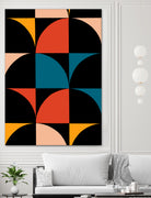 Monochrome Patterns 9 in Multi by NM Studio on GIANT ART - red abstract pattern