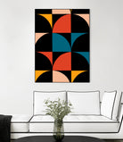 Monochrome Patterns 9 in Multi by NM Studio on GIANT ART - red abstract pattern