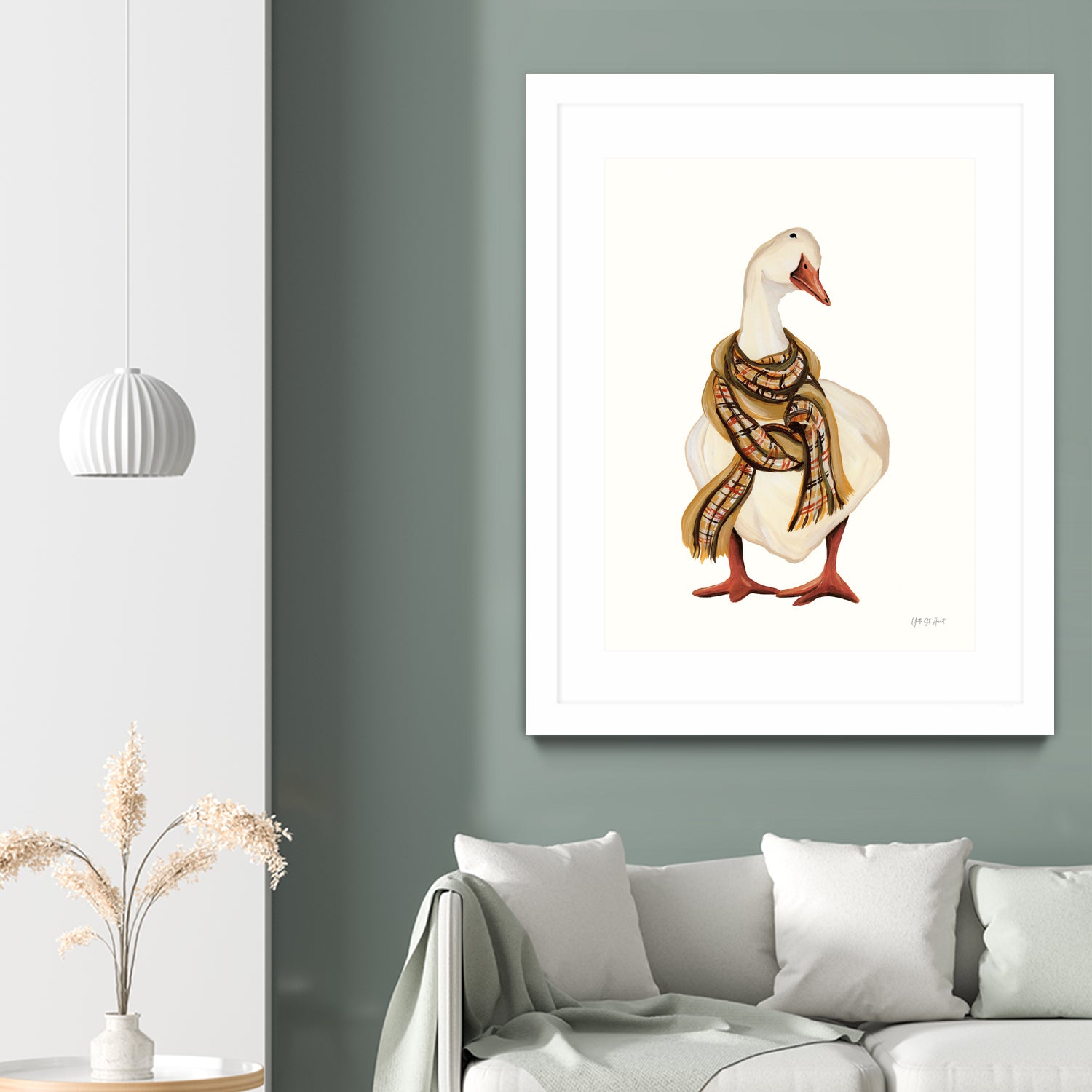 Goose with Scarf by Yvette St. Amant on GIANT ART - animal