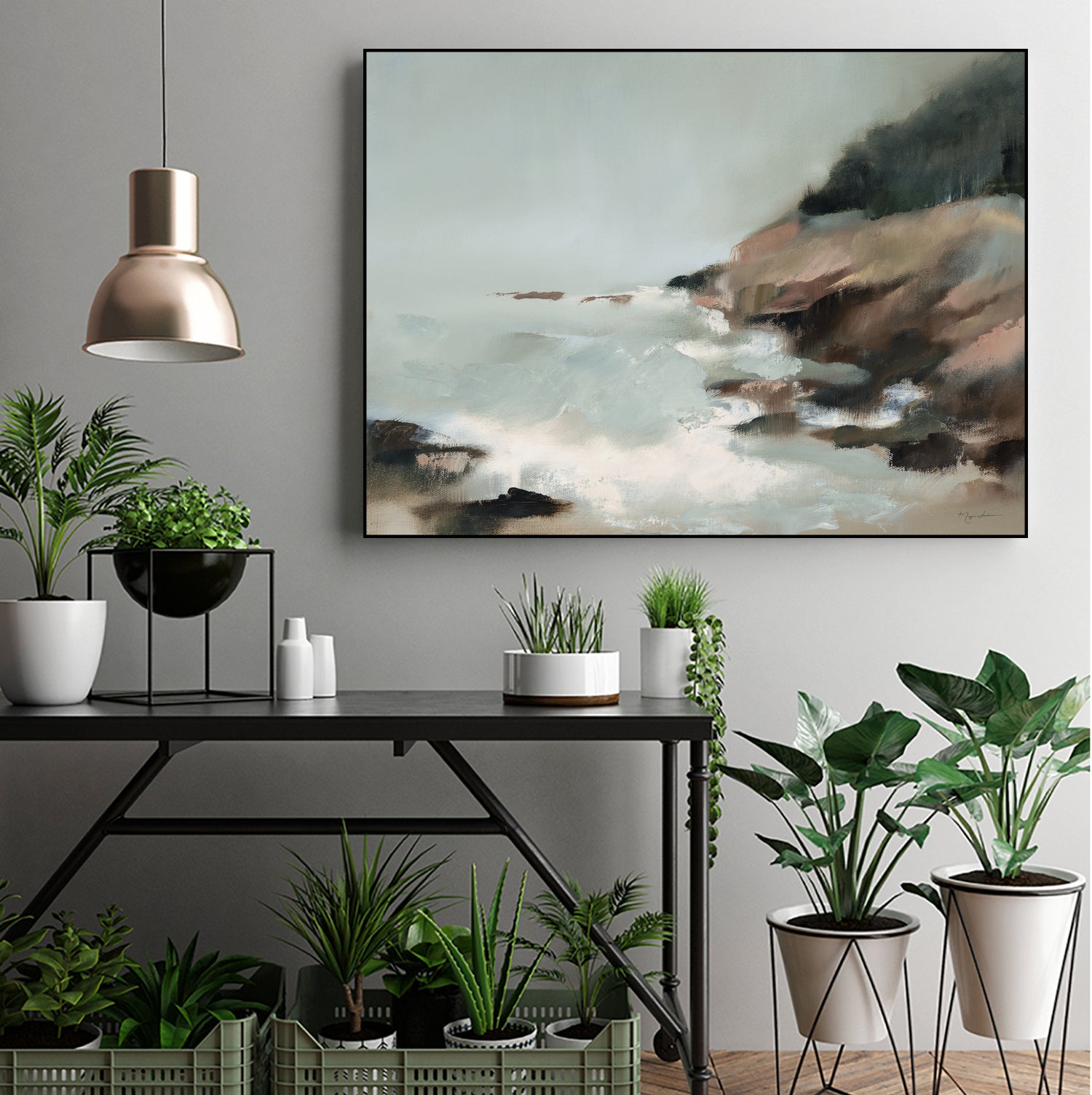 Acadia by Maggie Sackmann on GIANT ART - abstract cloud dancer 