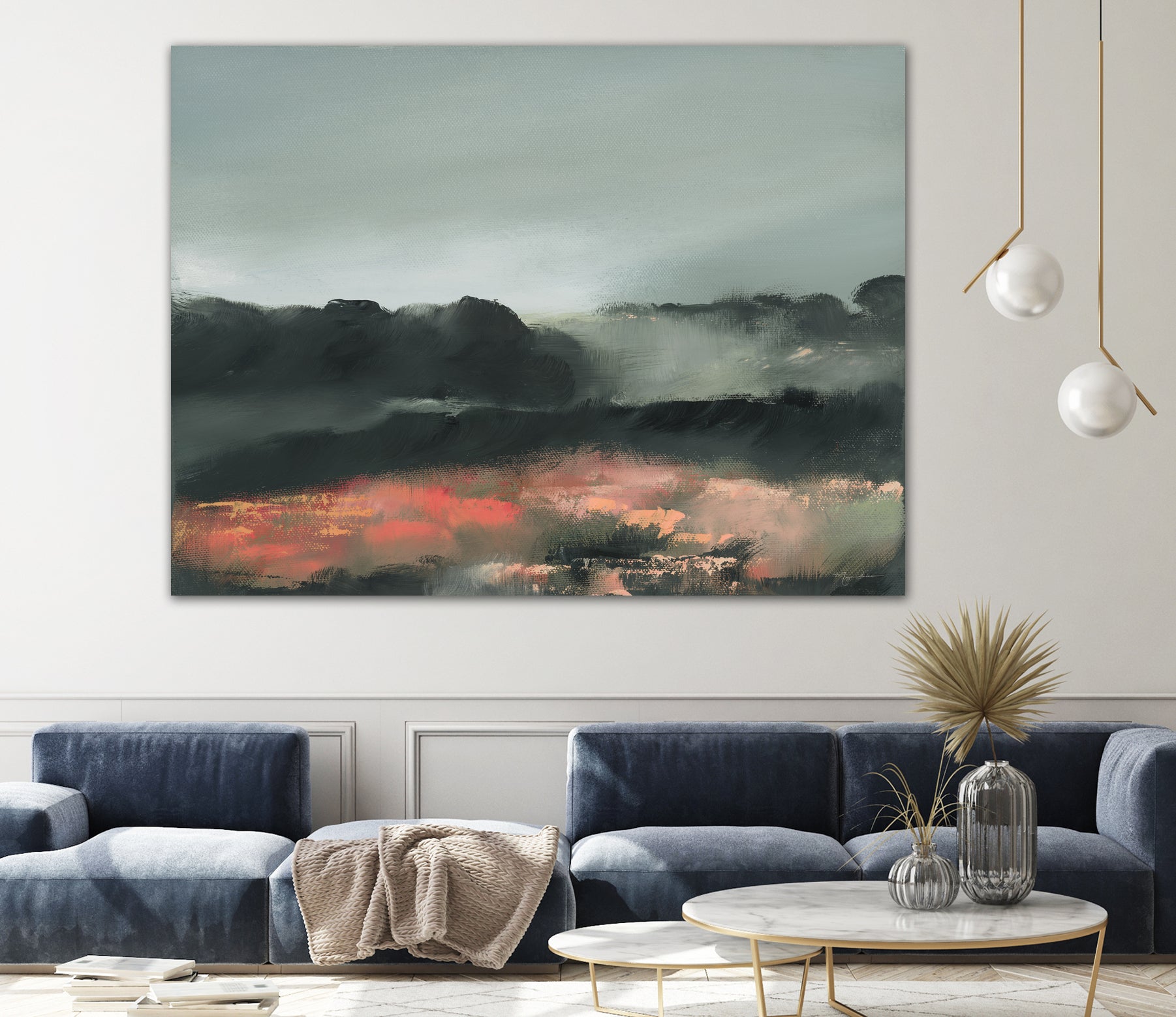 Ruby Meadow by Maggie Sackmann on GIANT ART - abstract