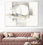 Improvisation I Gray by Mike Schick on GIANT ART - white watercolour soft abstract 