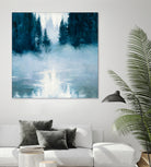 Boundary Waters by Julia Purinton on GIANT ART - blue landscape