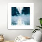 Boundary Waters by Julia Purinton on GIANT ART - blue landscape