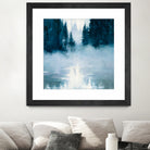 Boundary Waters by Julia Purinton on GIANT ART - blue landscape