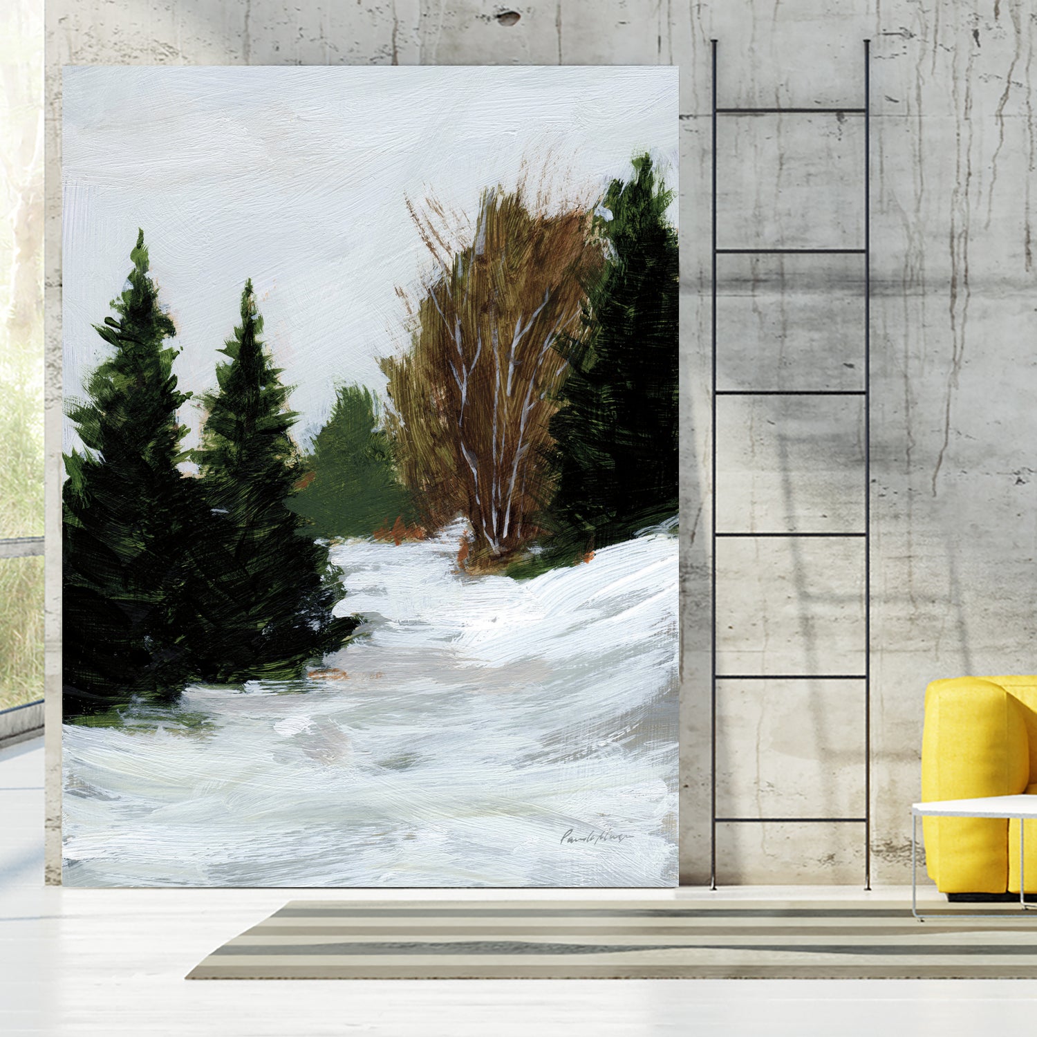 Winter on Grand Mesa by Pamela Munger on GIANT ART - gray brown