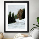 Winter on Grand Mesa by Pamela Munger on GIANT ART - gray brown