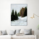 Winter on Grand Mesa by Pamela Munger on GIANT ART - gray brown