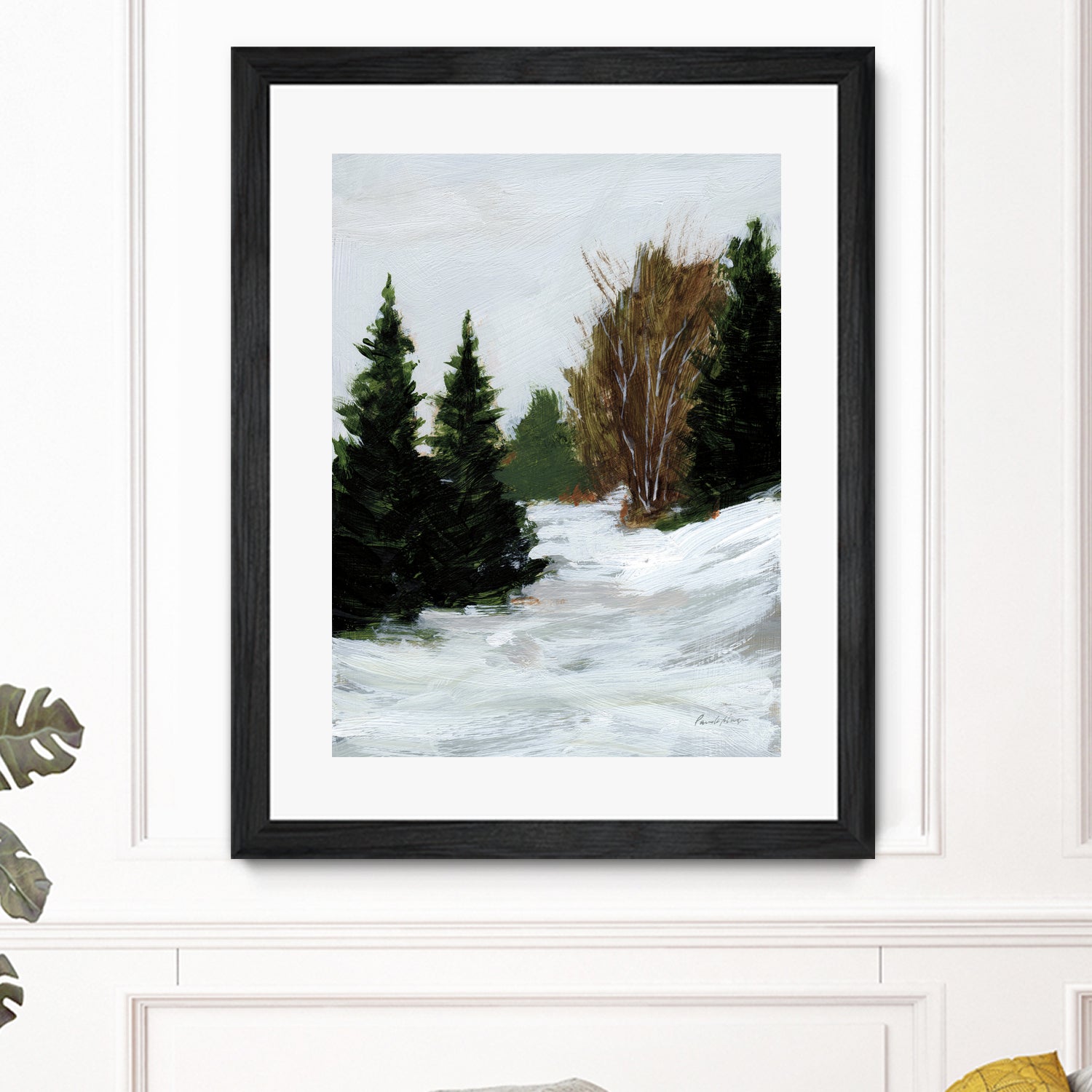 Winter on Grand Mesa by Pamela Munger on GIANT ART - gray brown