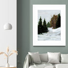 Winter on Grand Mesa by Pamela Munger on GIANT ART - gray brown