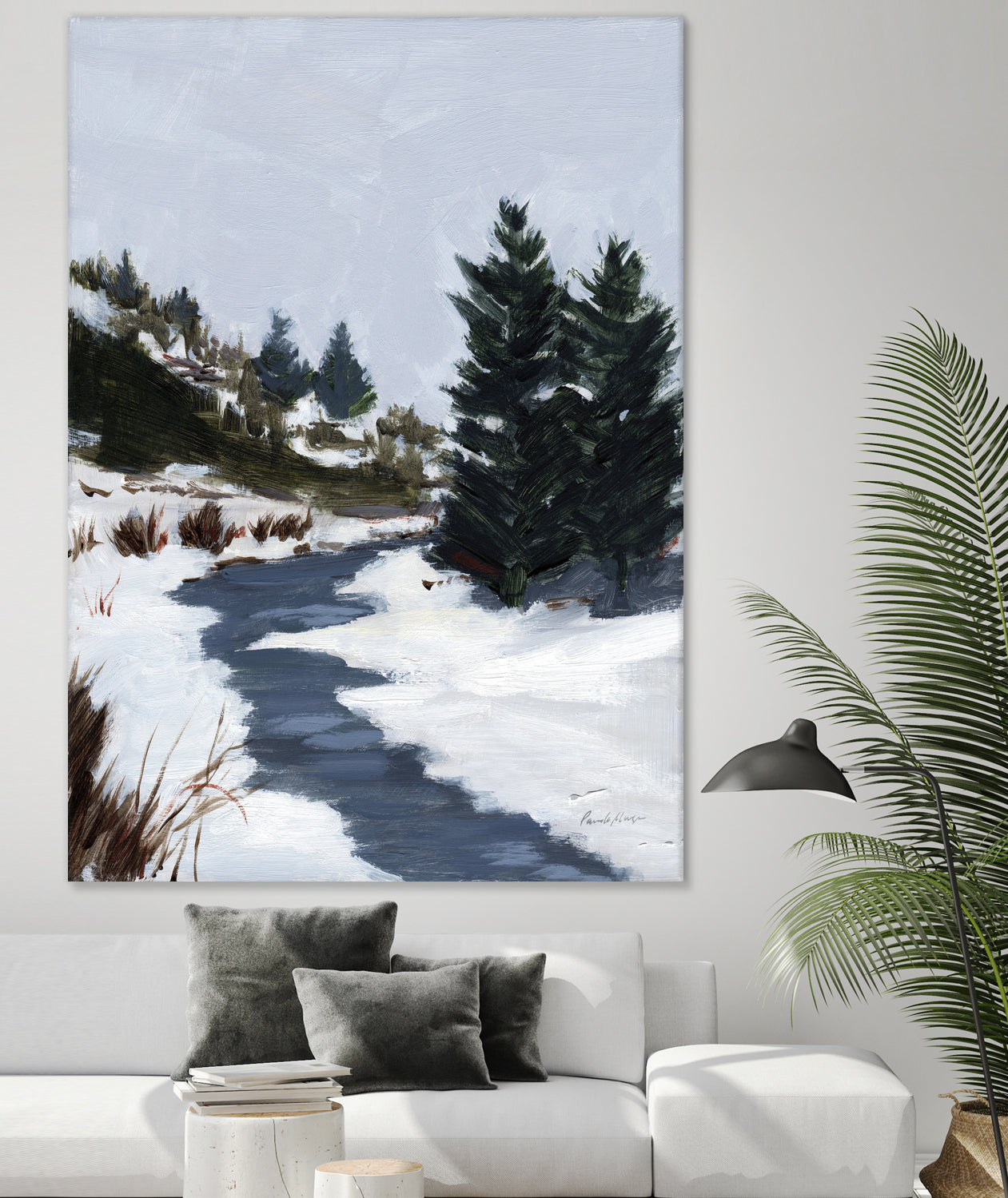 Winter Trails by Pamela Munger on GIANT ART - brown landscape