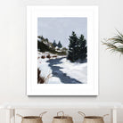 Winter Trails by Pamela Munger on GIANT ART - brown landscape