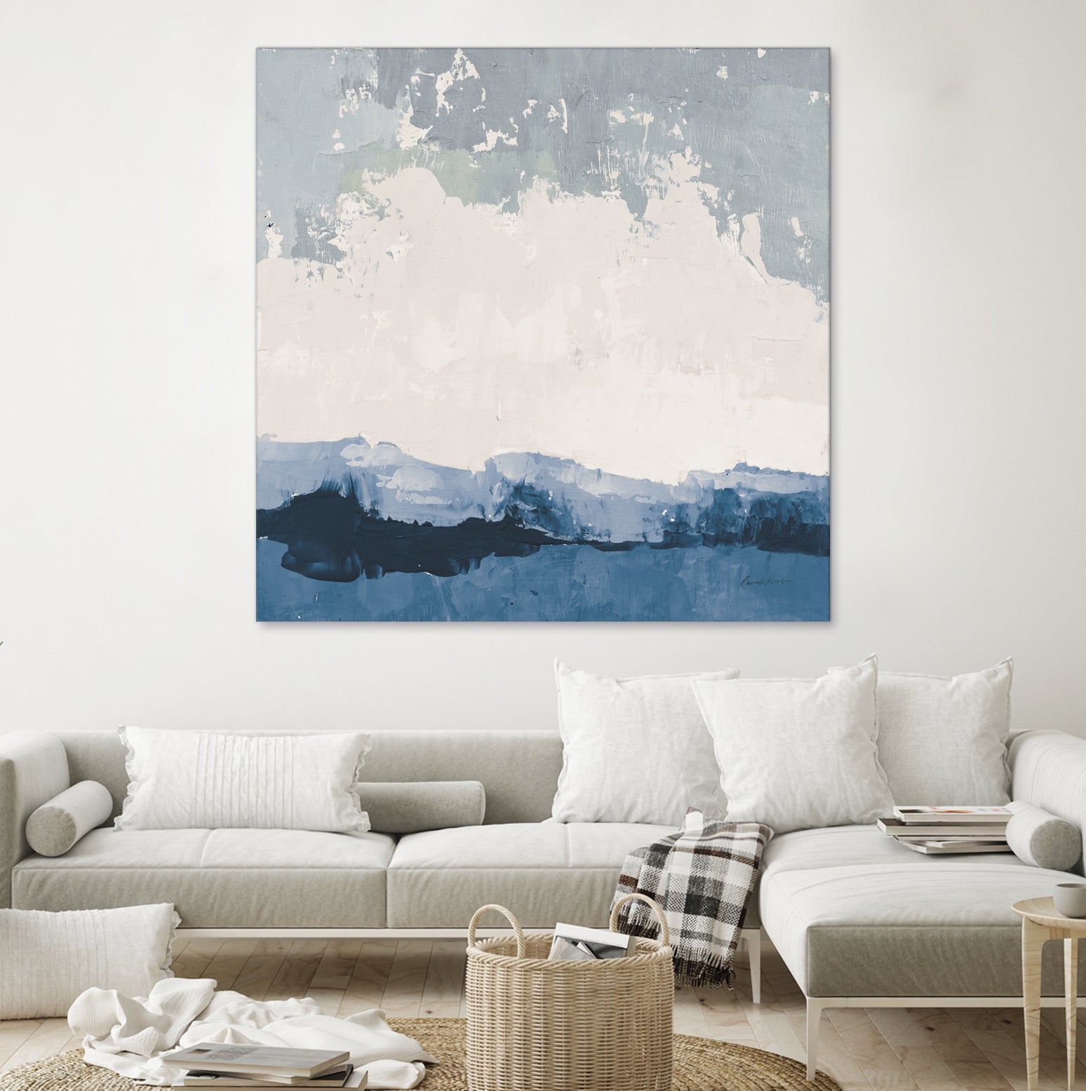 Coastal Landscape by Pamela Munger on GIANT ART - blue abstract