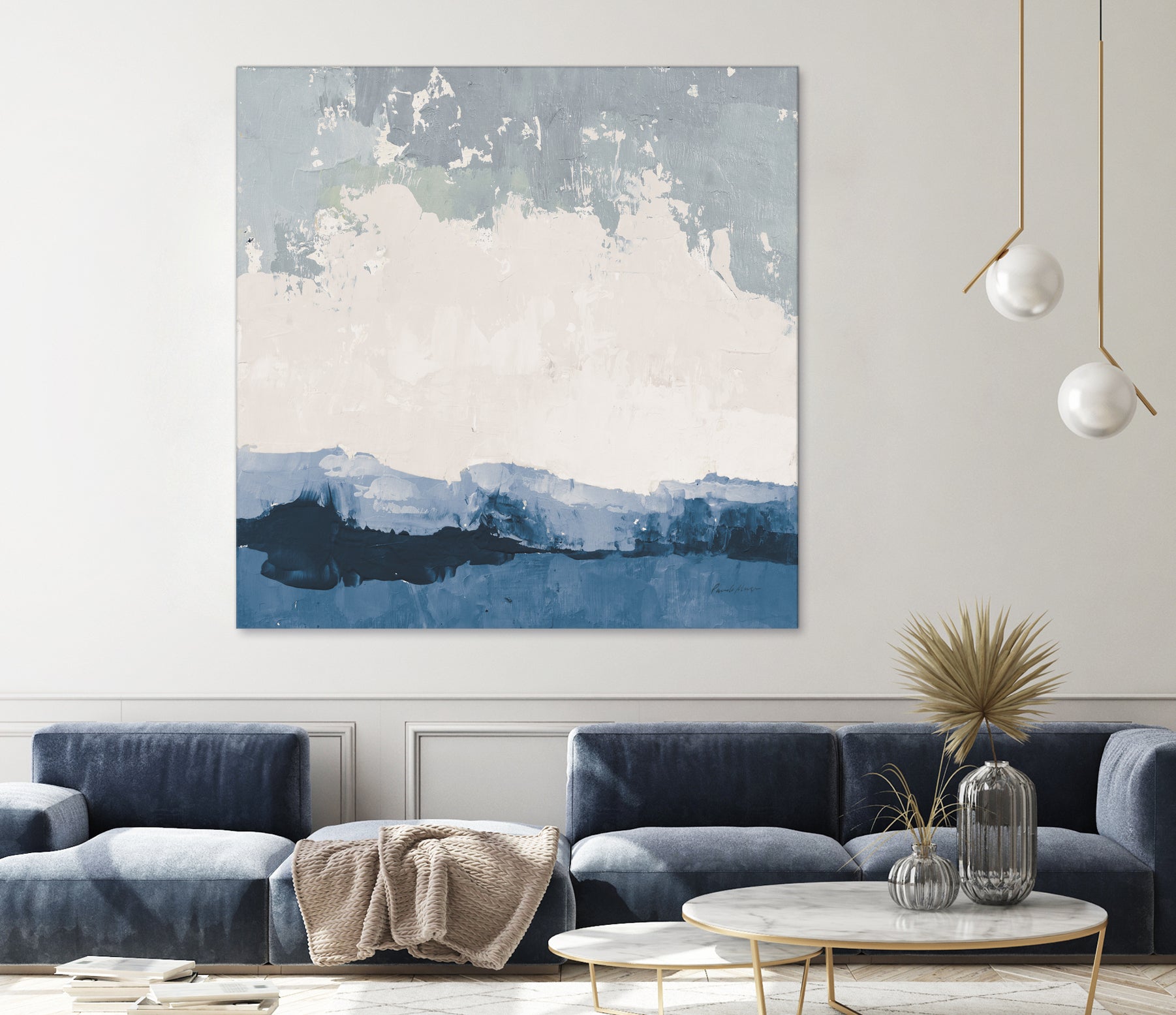 Coastal Landscape by Pamela Munger on GIANT ART - blue abstract