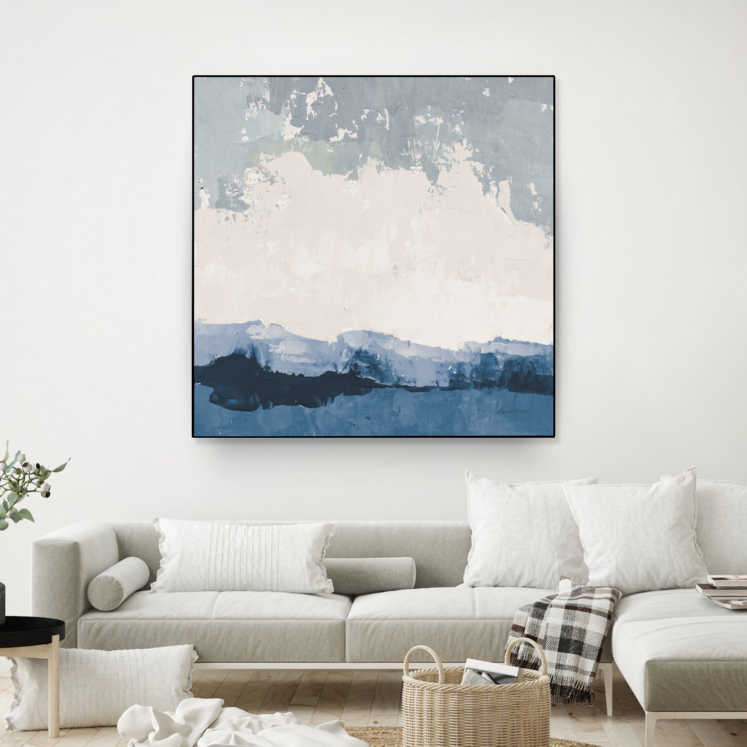 Coastal Landscape by Pamela Munger on GIANT ART - blue abstract