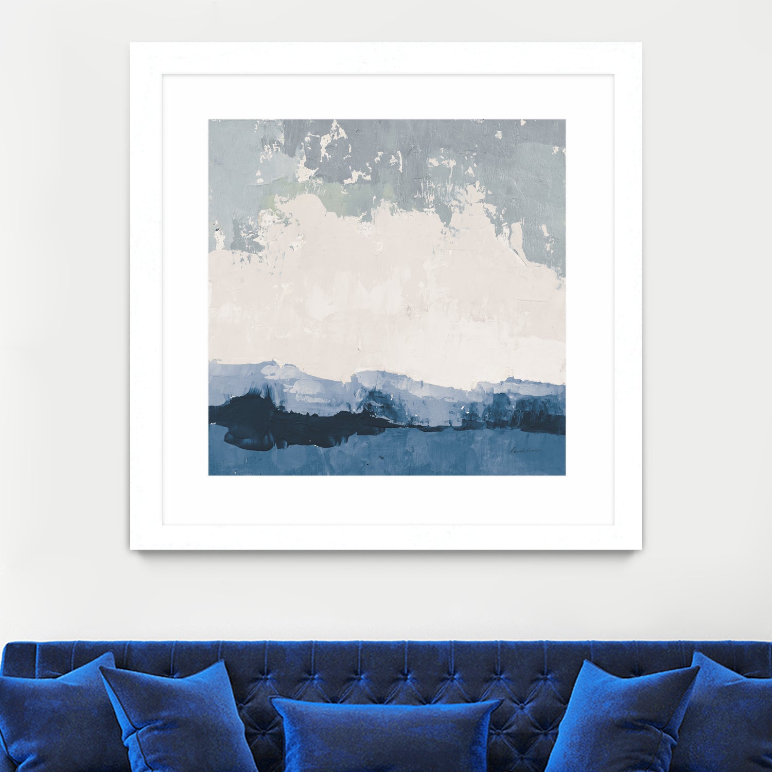 Coastal Landscape by Pamela Munger on GIANT ART - blue abstract