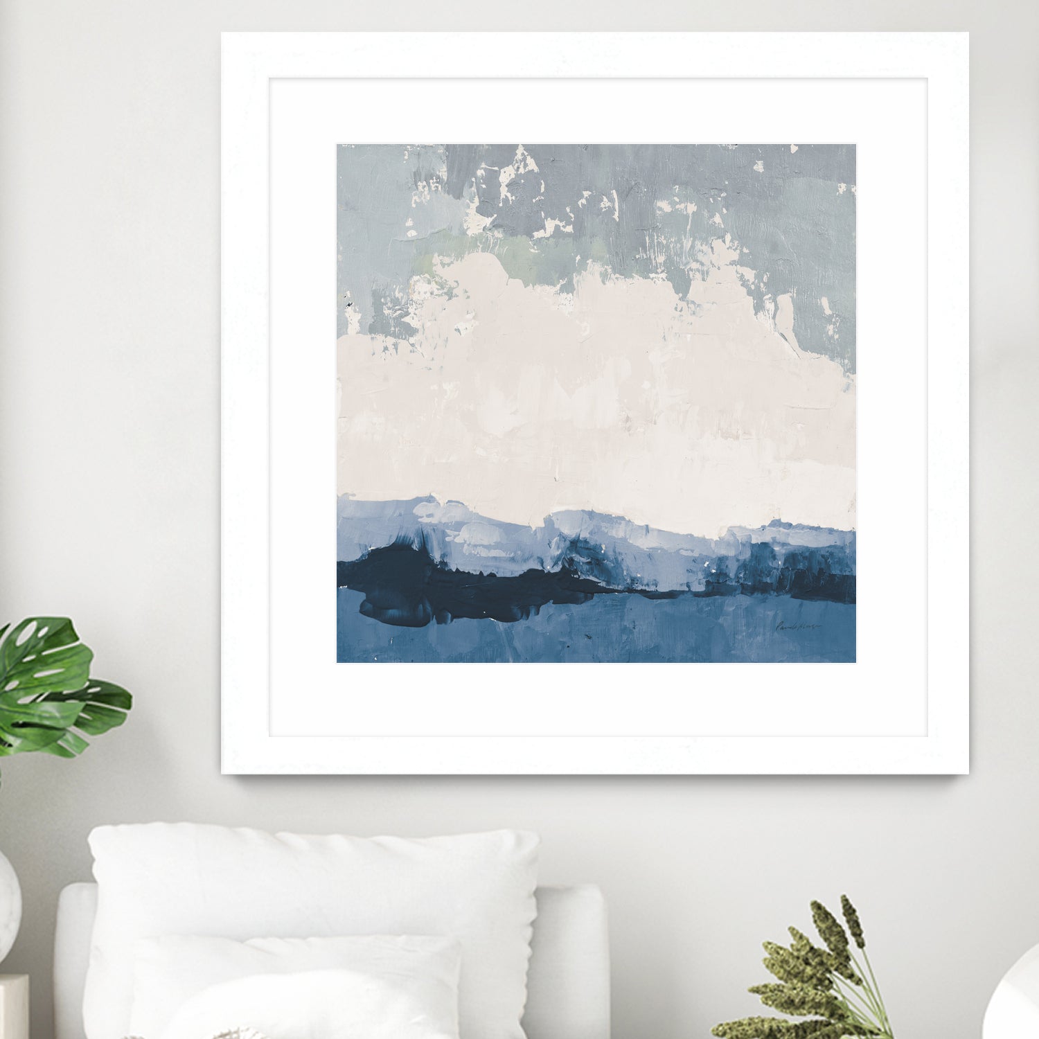 Coastal Landscape by Pamela Munger on GIANT ART - blue abstract