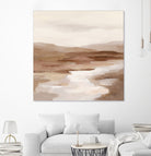 Cinnamon Riverbank I Light by Silvia Vassileva on GIANT ART - banks abstract