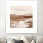 Cinnamon Riverbank I Light by Silvia Vassileva on GIANT ART - banks abstract