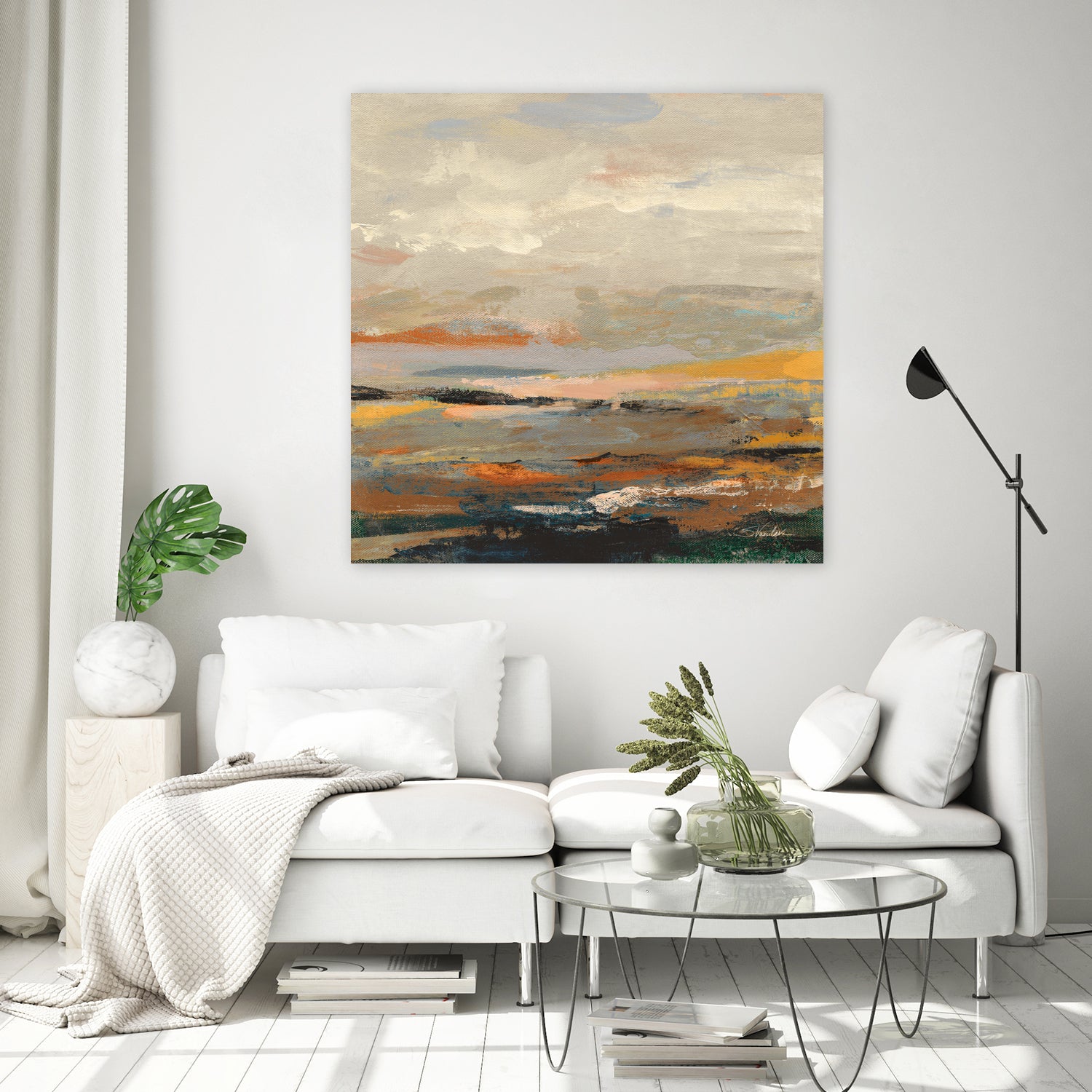 Warm Bay I by Silvia Vassileva on GIANT ART - blue abstract
