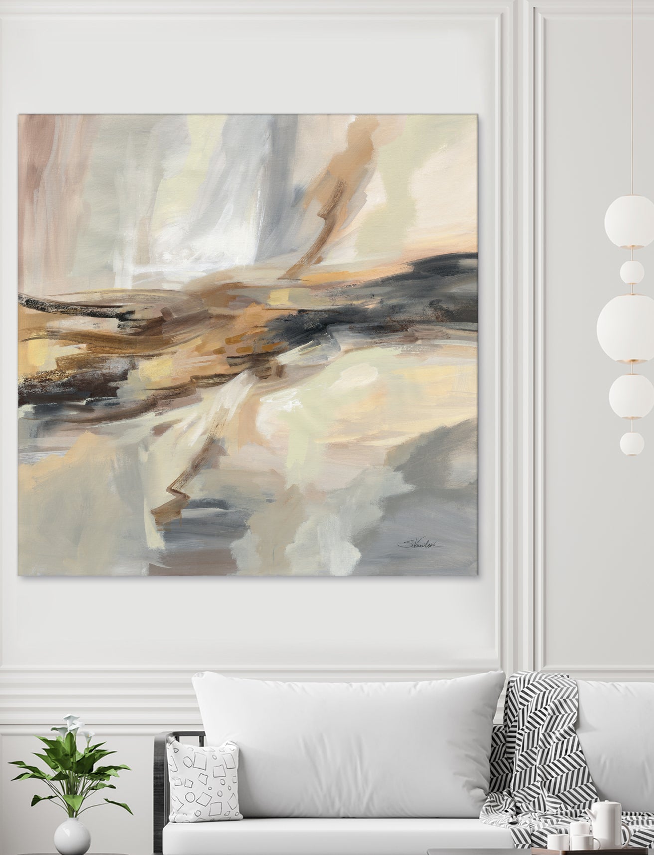 Distant Land by Silvia Vassileva on GIANT ART - black abstract