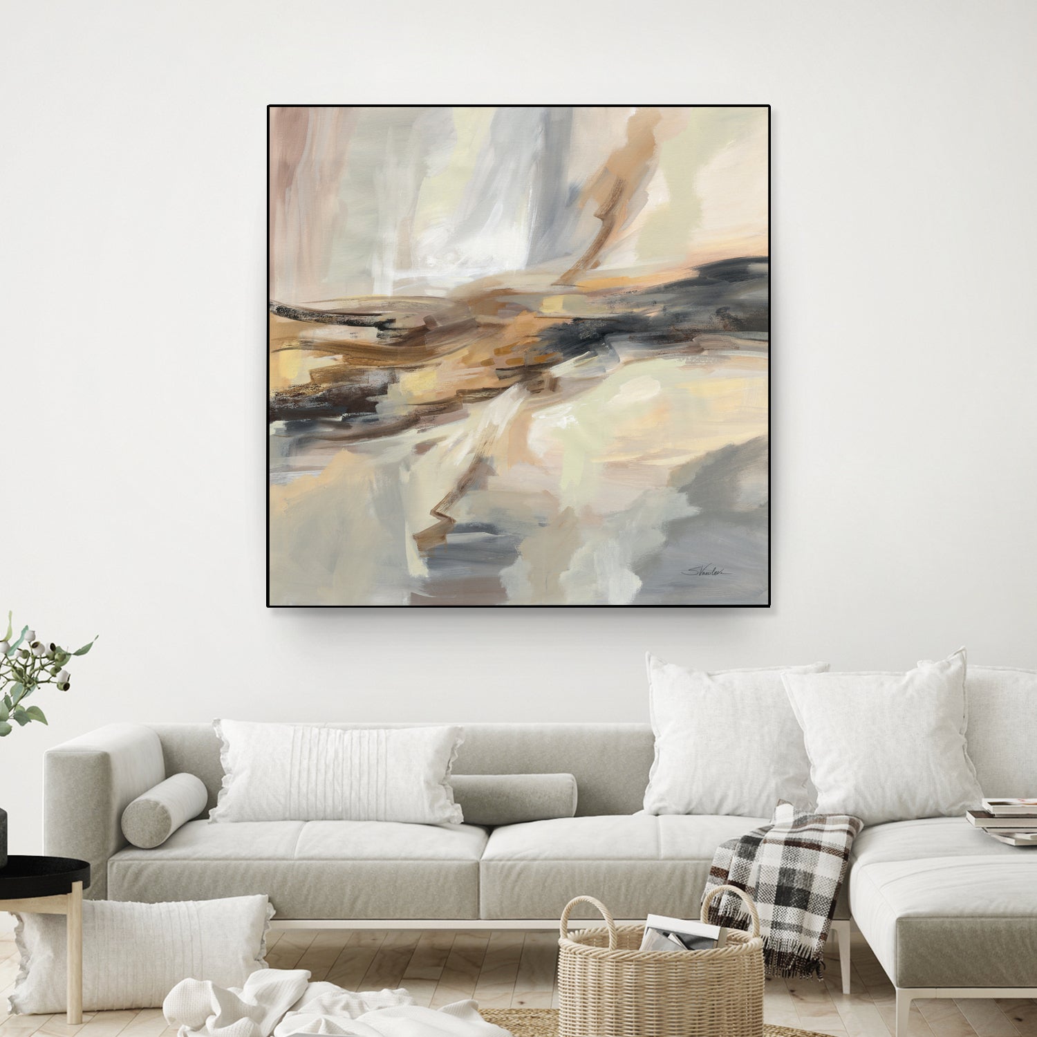 Distant Land by Silvia Vassileva on GIANT ART - black abstract