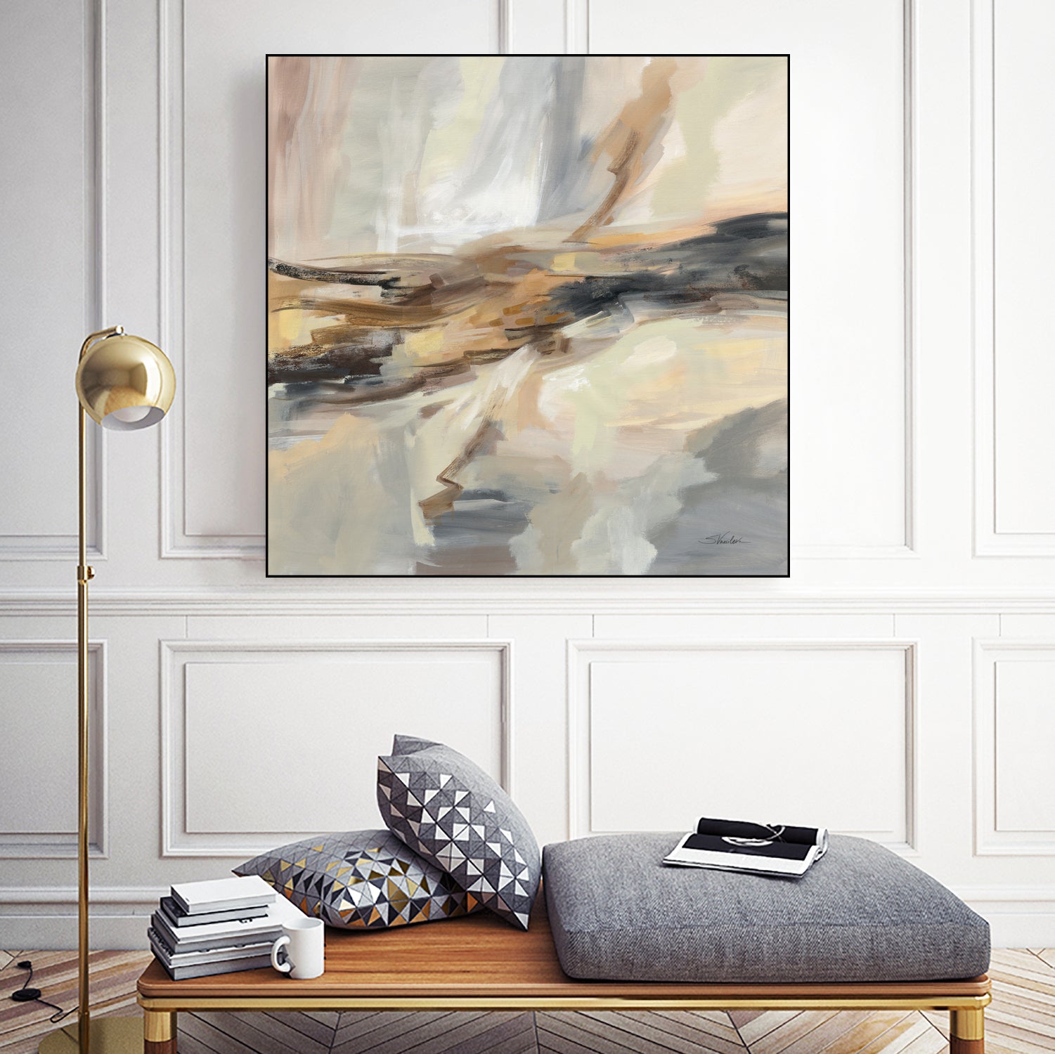 Distant Land by Silvia Vassileva on GIANT ART - black abstract