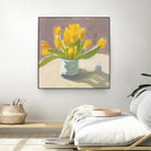 Sunny Tulips by Pamela Munger on GIANT ART - cream botanical