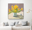 Sunny Tulips by Pamela Munger on GIANT ART - cream botanical