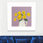 Sweet Yellow by Pamela Munger on GIANT ART - purple botanical