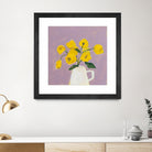 Sweet Yellow by Pamela Munger on GIANT ART - purple botanical