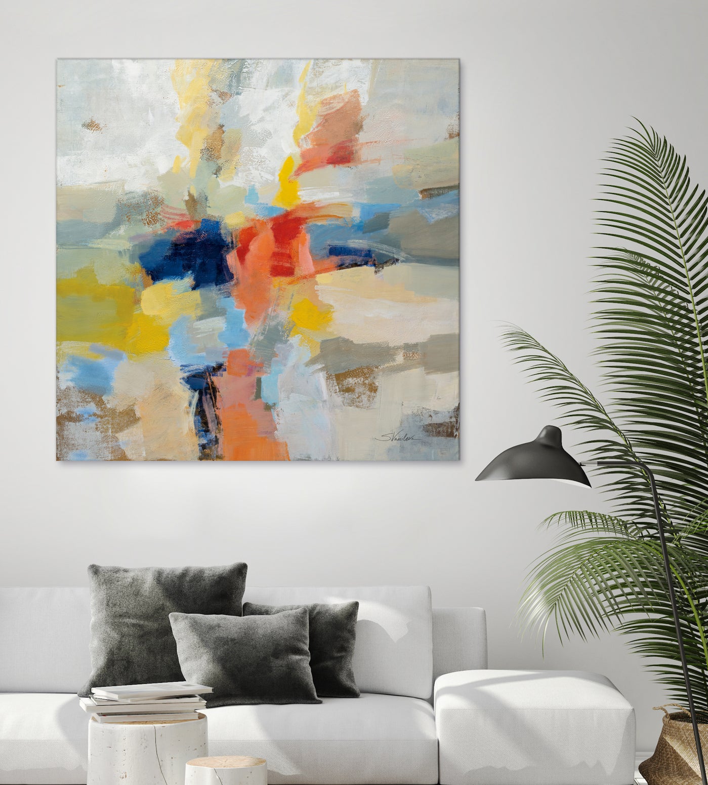 Island Fiesta by Silvia Vassileva on GIANT ART - black abstract