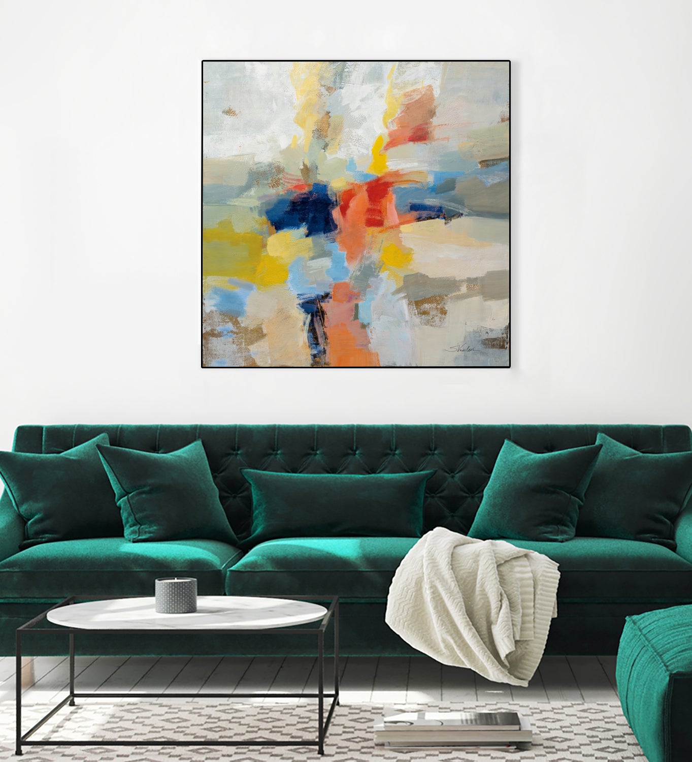 Island Fiesta by Silvia Vassileva on GIANT ART - black abstract