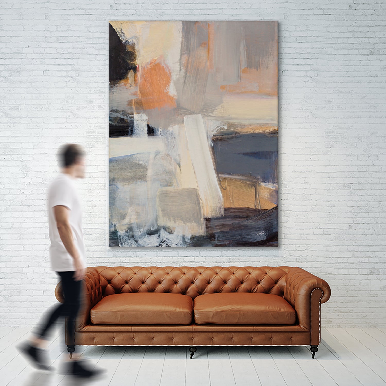 Beale Street Abstract I by Julia Purinton on GIANT ART - orange abstract
