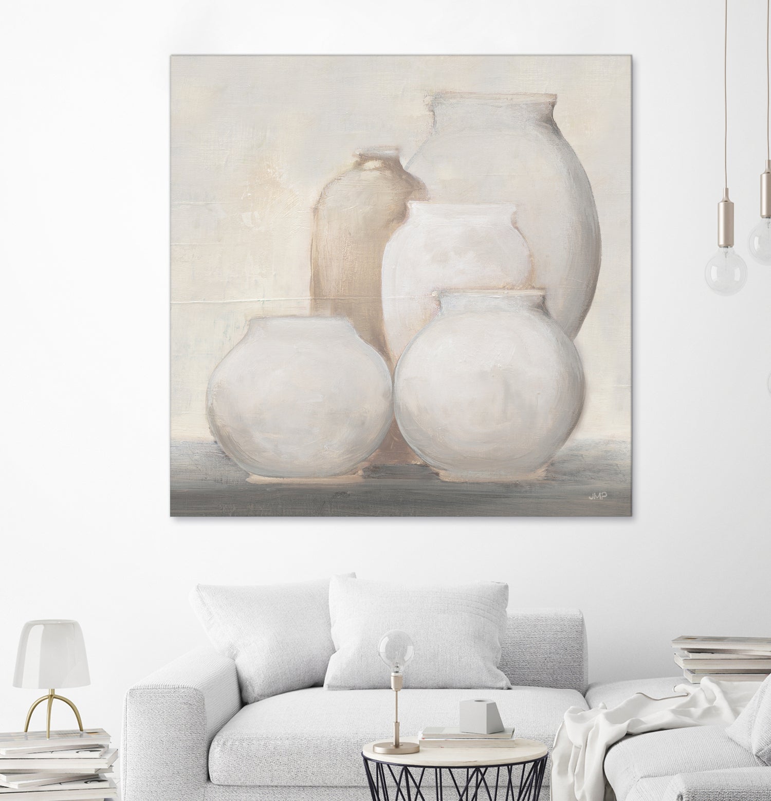 Farmhouse Vases by JULIA PURINTON on GIANT ART - white figurative farmhouse