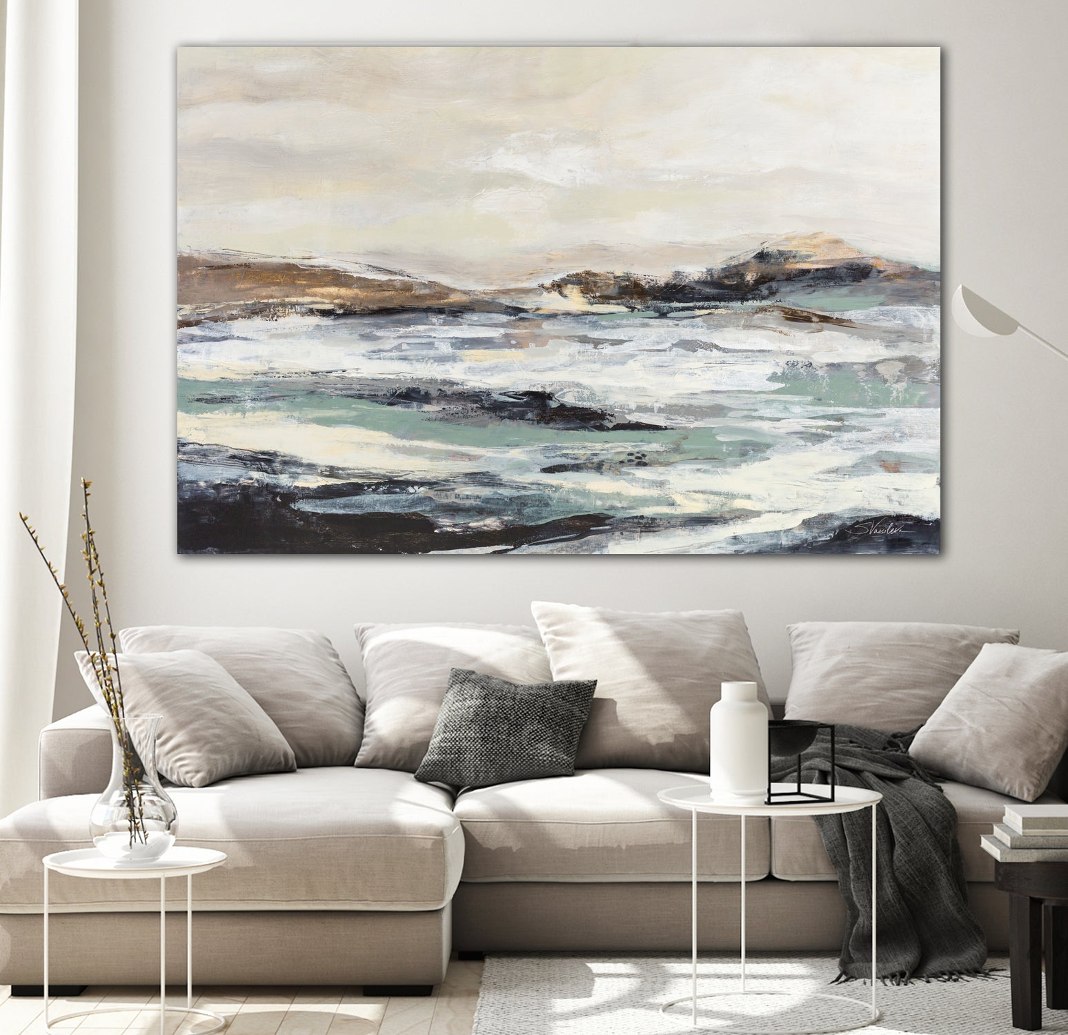 White River by Silvia Vassileva on GIANT ART - black abstract