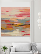 Magenta Hill II by Silvia Vassileva on GIANT ART - black abstract