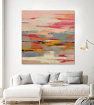 Magenta Hill II by Silvia Vassileva on GIANT ART - black abstract