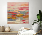 Magenta Hill II by Silvia Vassileva on GIANT ART - black abstract