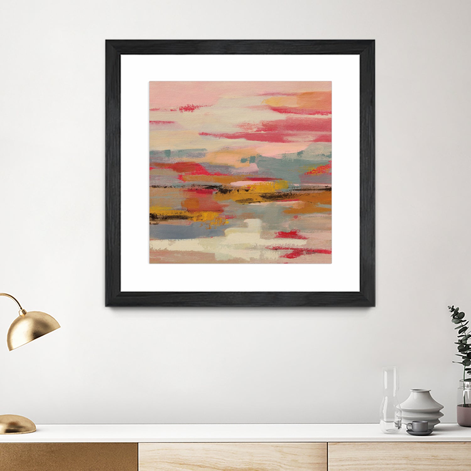 Magenta Hill II by Silvia Vassileva on GIANT ART - black abstract