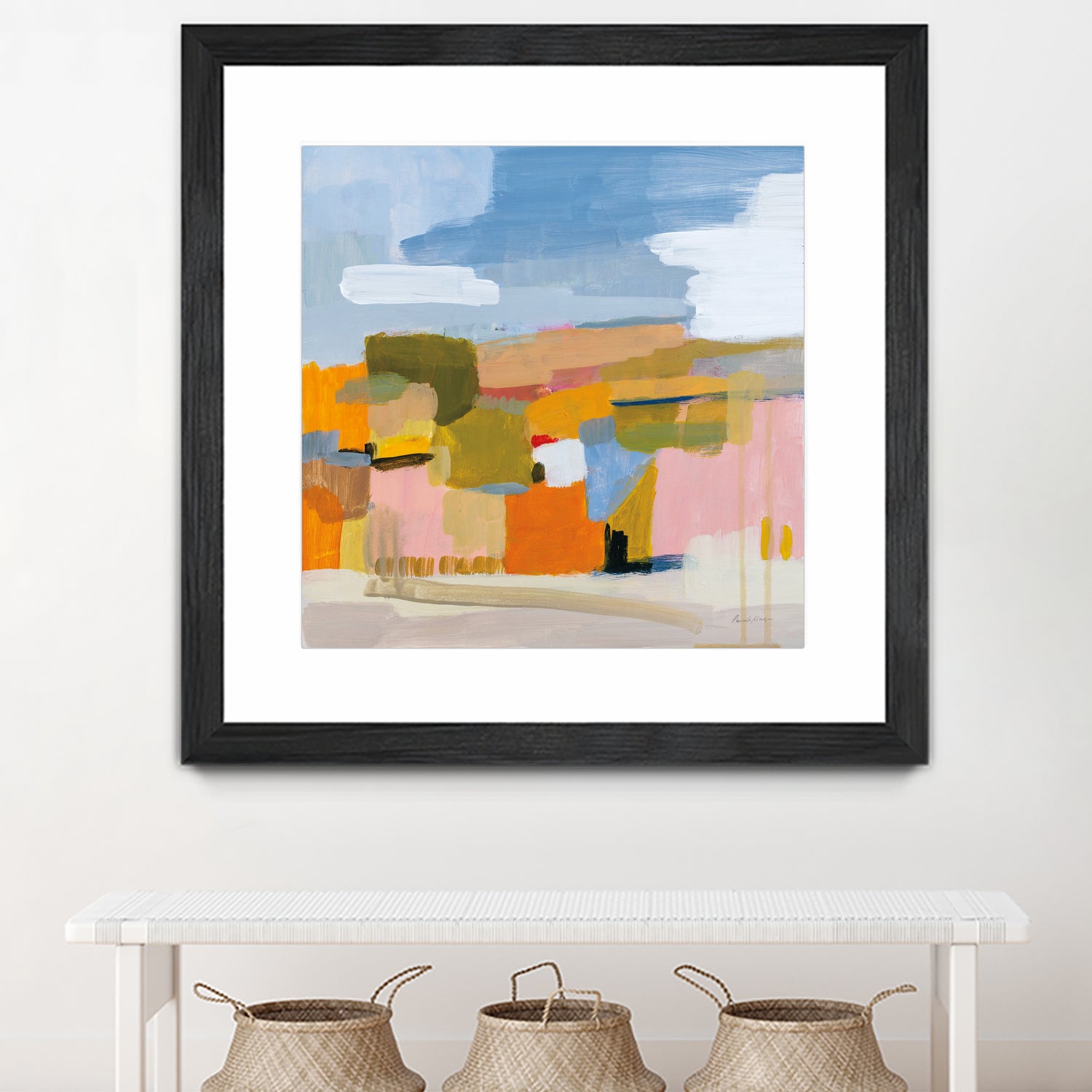 Bright Beginning by Pamela Munger on GIANT ART - beige abstract