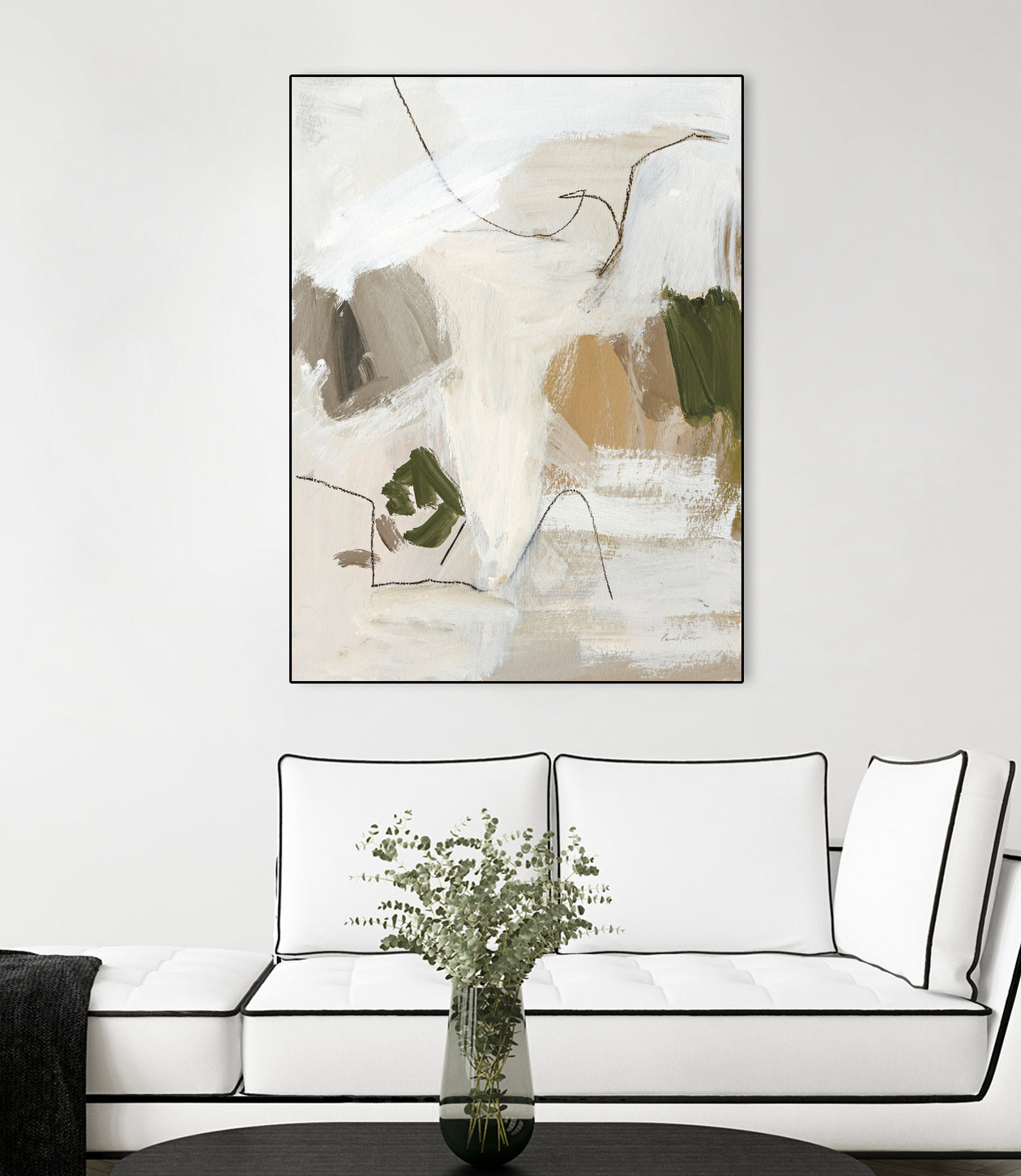 Warm Abstract II by Pamela Munger on GIANT ART - beige abstract