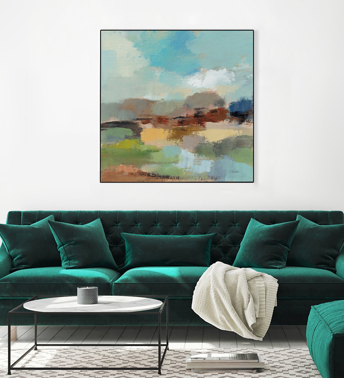 Sandy Road I by Silvia Vassileva on GIANT ART - blue abstract